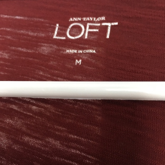 Red Ruffled Collar Loft Top - Picture 3 of 3